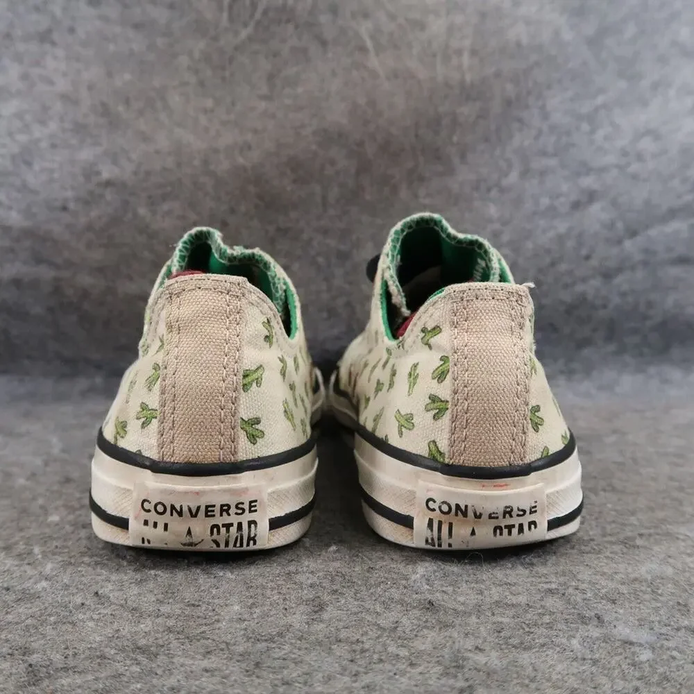 Converse Shoes Kids 2.5 Sneakers All Star Lace Up Cactus Print Low Active Casual